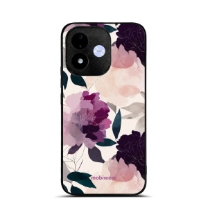 Lesklý kryt na mobil Xiaomi Redmi Note 17 - Mobiwear Glossy GB21G, akvarelové pivoňky