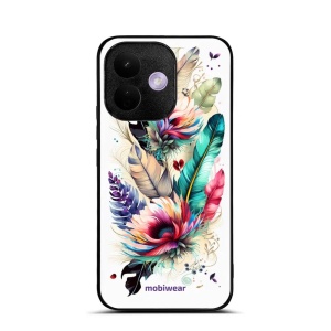 Lesklý kryt na mobil Xiaomi Redmi Note 17 Pro - Mobiwear Glossy G017G, pírka a květy