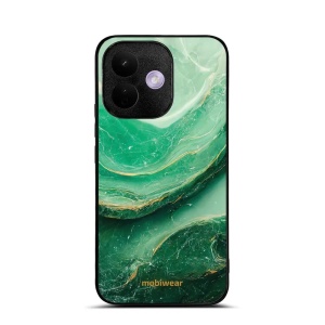 Lesklý kryt na mobil Xiaomi Redmi Note 17 Pro - Mobiwear Glossy G023G, zelený mramor