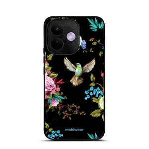 Lesklý kryt na mobil Xiaomi Redmi Note 17 Pro - Mobiwear Glossy G041G, ptáček a květy