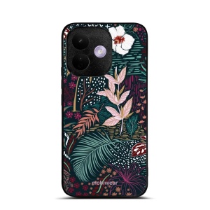 Lesklý kryt na mobil Xiaomi Redmi Note 17 Pro - Mobiwear Glossy G043G, temná flóra