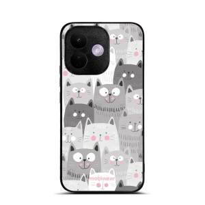 Lesklý kryt na mobil Xiaomi Redmi Note 17 Pro - Mobiwear Glossy G045G, kočičky