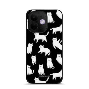 Lesklý kryt na mobil Xiaomi Redmi Note 17 Pro - Mobiwear Glossy G163G, bílé kočky