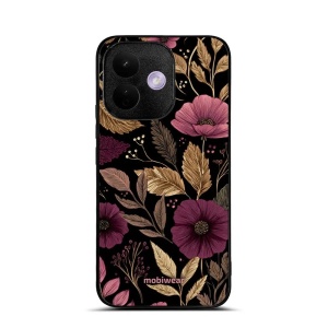 Lesklý kryt na mobil Xiaomi Redmi Note 17 Pro - Mobiwear Glossy G170G, fialová kvítka
