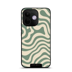 Lesklý kryt na mobil Xiaomi Redmi Note 17 Pro - Mobiwear Glossy GA57G, zelené a béžové zkrouceniny