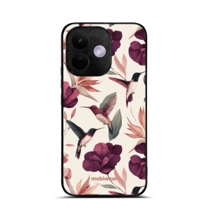 Lesklý kryt na mobil Xiaomi Redmi Note 17 Pro - Mobiwear Glossy GB07G, kolibříci v květinách