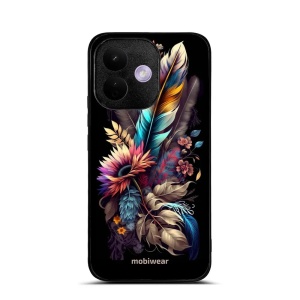 Lesklý kryt na mobil Xiaomi Redmi Note 17 Pro - Mobiwear Glossy G011G, kytice s pírkem