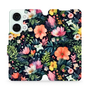 Flipové pouzdro Mobiwear - OnePlus Nord 3 5G - VP48S Pestré kvítky