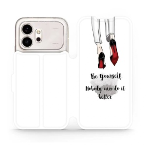 Flip pouzdro na mobil Honor 600 - Mobiwear M046P, be yourself