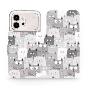 Flip pouzdro na mobil Honor 600 - Mobiwear M099P, kočičky