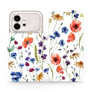 Flip pouzdro na mobil Honor 600 - Mobiwear MP04S, luční kvítí