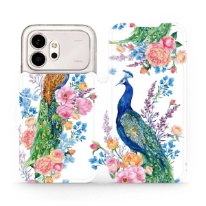 Flip pouzdro na mobil Honor 600 - Mobiwear MX08S, pávi