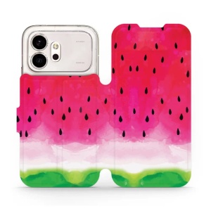 Flip pouzdro na mobil Honor 600 - Mobiwear V086S, melounek