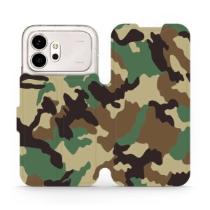 Flip pouzdro na mobil Honor 600 - Mobiwear V111P, maskáče