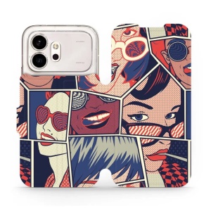Flip pouzdro na mobil Honor 600 - Mobiwear VP18P, komiks