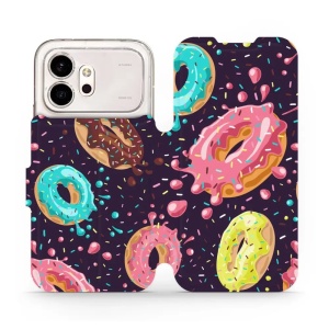 Flip pouzdro na mobil Honor 600 - Mobiwear VP19S, donutky