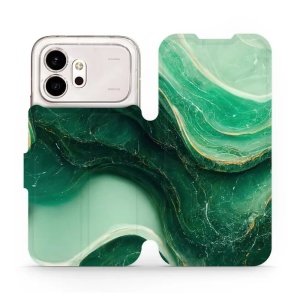 Flip pouzdro na mobil Honor 600 - Mobiwear VP38S, zelený mramor