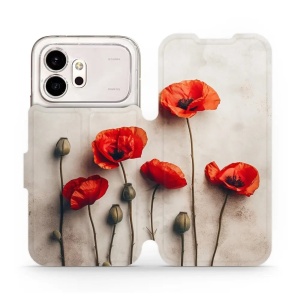 Flip pouzdro na mobil Honor 600 - Mobiwear VP42S, vlčí máky
