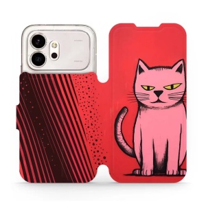 Flip pouzdro na mobil Honor 600 - Mobiwear VP54S, kocourek