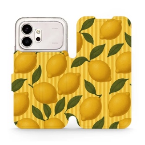 Flip pouzdro na mobil Honor 600 - Mobiwear VP81S, citrony