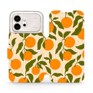 Flip pouzdro na mobil Honor 600 - Mobiwear VP82S, pomeranče