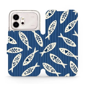 Flip pouzdro na mobil Honor 600 - Mobiwear VP89S, rybky