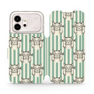 Flip pouzdro na mobil Honor 600 - Mobiwear VP90S, číča ryby
