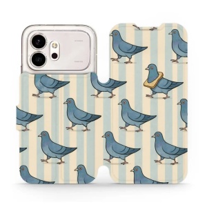 Flip pouzdro na mobil Honor 600 - Mobiwear VP91S, holubi