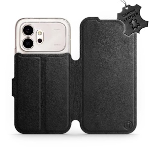 Kožené flip pouzdro na mobil Honor 600 - Mobiwear - černé