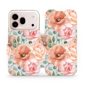 Flip pouzdro na mobil Honor 600 Pro - Mobiwear MP02S, pastelové květy