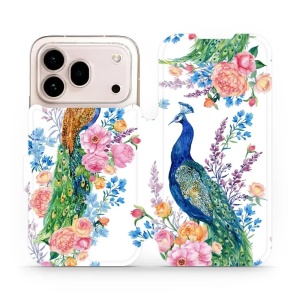 Flip pouzdro na mobil Honor 600 Pro - Mobiwear MX08S, pávi