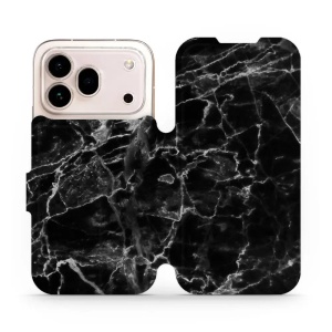 Flip pouzdro na mobil Honor 600 Pro - Mobiwear V056P, černý mramor