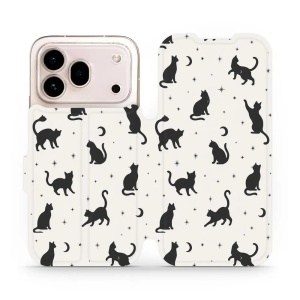 Flip pouzdro na mobil Honor 600 Pro - Mobiwear V162S, noční kočičky