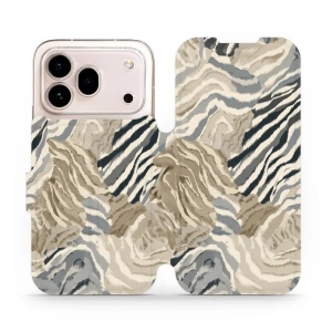 Flip pouzdro na mobil Honor 600 Pro - Mobiwear V168S, pruhovaná malba