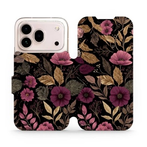 Flip pouzdro na mobil Honor 600 Pro - Mobiwear V170S, fialová kvítka