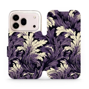 Flip pouzdro na mobil Honor 600 Pro - Mobiwear VA46S, fialové rostliny