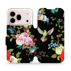 Flip pouzdro na mobil Honor 600 Pro - Mobiwear VD09S, ptáčci a květy