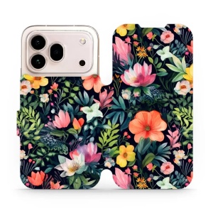 Flip pouzdro na mobil Honor 600 Pro - Mobiwear VP48S, pestré kvítky