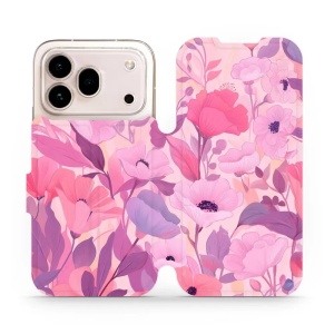 Flip pouzdro na mobil Honor 600 Pro - Mobiwear VP74S, růžové květy snů