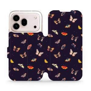 Flip pouzdro na mobil Honor 600 Pro - Mobiwear VP78S, barevní motýlci