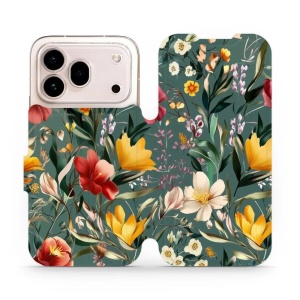 Flip pouzdro na mobil Honor 600 Pro - Mobiwear VP71S, na zelené louce