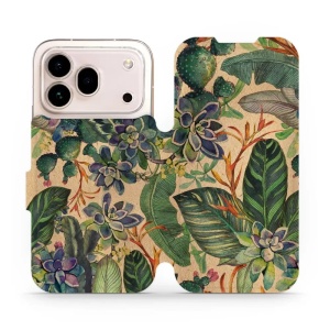 Flip pouzdro na mobil Honor 600 Pro - Mobiwear VP05S, sukulenty