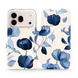 Flip pouzdro na mobil Honor 600 Pro - Mobiwear VP73S, modrá krása květů