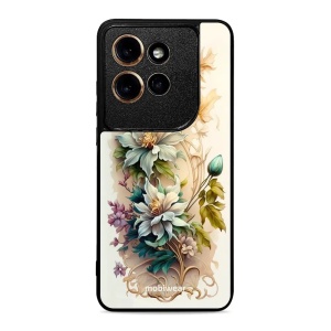 Lesklý kryt na mobil Motorola Edge 60 Neo - Mobiwear Glossy G014G, krémové květy