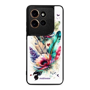 Lesklý kryt na mobil Motorola Edge 60 Neo - Mobiwear Glossy G017G, pírka a květy