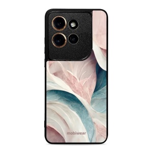 Lesklý kryt na mobil Motorola Edge 60 Neo - Mobiwear Glossy G026G, růžový a zelenkavý mramor