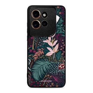 Lesklý kryt na mobil Motorola Edge 60 Neo - Mobiwear Glossy G043G, temná flóra