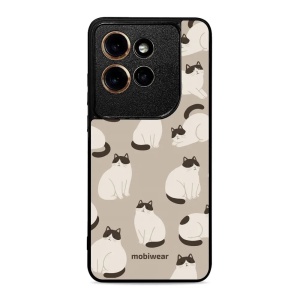 Lesklý kryt na mobil Motorola Edge 60 Neo - Mobiwear Glossy G160G, kočičáci