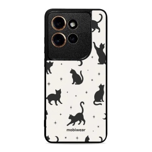 Lesklý kryt na mobil Motorola Edge 60 Neo - Mobiwear Glossy G162G, noční kočky