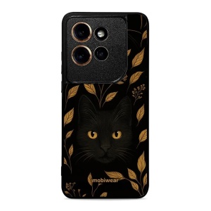Lesklý kryt na mobil Motorola Edge 60 Neo - Mobiwear Glossy G164G, černá kočka